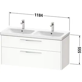 Duravit D-Code Waschtischunterschrank, 2, Auszüge, DC46740BD490000