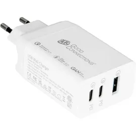 Good Connections GC USB-Schnellladegerät 65W mit GaN-Technologie, 2xUSB-C+1xUSB-A, PD 3.0, QC 3.0