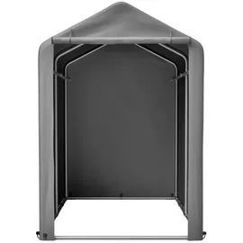 Thanaddo Gerätehaus Garagenzelt Carport Folienzelt Gartenschuppen Fahrradgarage Lagerzelt Aufbewahrungsgarage Auto Motorrad Schutz Unterstand 100x187x160cm - Grau