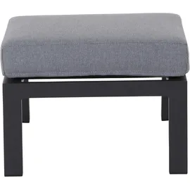 Siena Garden Valencia Loungehocker matt anthrazit / Weiß