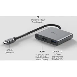 TP-Link UH3020C, 3in1 USB-C 3 Ports),