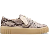 CLARKS Damen Mayhill Walk Sneaker, Grey Snake Lea, 36