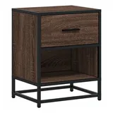 vidaXL Nachtschrank Braun Eichen-Optik 40 x 31 x 50 cm
