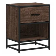 vidaXL Nachtschrank Braun Eichen-Optik 40 x 31 x 50 cm