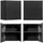 Lomadox Hängeschrank 30 x 30 cm Schwarz Metall/MDF/Spanplatte