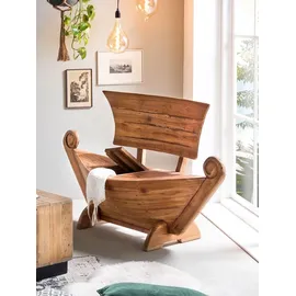 SIT Möbel Truhenbank Romanteaka Beige 145 x 99 x 65 cm