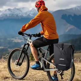 Wiltec Gepäckträgertasche 25 l schwarz