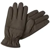 CAMEL ACTIVE Lederhandschuhe mit Screen-Tab Funktion in Dunkelbraun | Gr.: XL