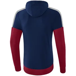 Erima Squad Hoodie New Navy/Bordeaux/Silver Grey 164