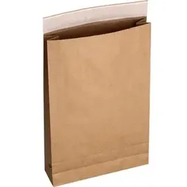 Flexipak Faltentaschen classic Fixverschluss ca. DIN B4 ohne Fenster braun mit 7,0 cm Falte, 300 St.