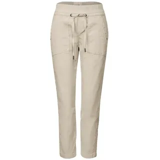 STREET ONE Damen 3715975 Loose Fit Cordhose, Malted beige, 44W x 28L