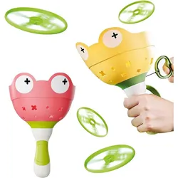 RefinedFlare Lernspielzeug Outdoor-Frisbee-Propeller-Spielzeug, 2er-Pack und 12-teilig gelb