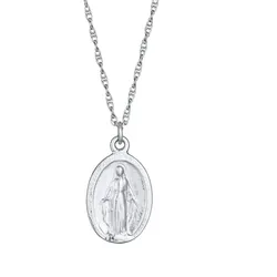 Elli Marienbild Oval 925 Sterling Silber silberfarben Damen 