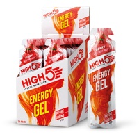 HIGH5 Energy Gel, Energie-Gel im schnell zu öffnenden Portionsbeutel, mit natürlichem Fruchtsaft – Beere | Multipack 20 x 40g