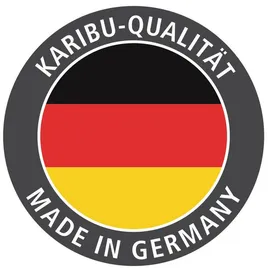 Karibu Gartenhaus Mühlentrup 3 Terragrau 404 cm x 332,5 cm