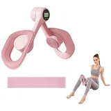 Beckenbodentrainer für Damen Rosa – Beckenboden Trainingsgerät für Zuhause, Rutschfestes Fitnessgerät zur Stärkung der Oberschenkel und des Beckenbodens, Ideal nach der Geburt