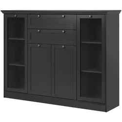 Highboard  Laurito , grau , Maße (cm): B: 160 H: 120 T: 40