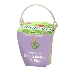 Moses Blatt & Blüte Anzuchtset Kräutertöpfchen - Schnittlauch