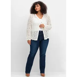 sheego Strickjacke in Beige 52/54