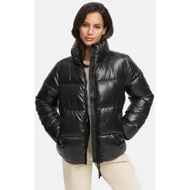 Marikoo Damen Winter Steppjacke gesteppt Anorak Puffer Jacket Winterjacke hochschließender Kragen & Reißverschluss Hazalee