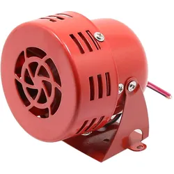 Lautstarke Hupe, 12 V, 105 dB, Elektroauto, angetriebener Bremsmotor, Luftangriffssirene, Alarm, laut, 50er-Jahre, Rot