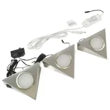 L&S LED Strahler Set 3 Stück inkl. Schalter und Trafo PIRA