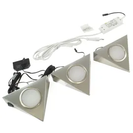 L&S LED Strahler Set 3 Stück inkl. Schalter und Trafo PIRA