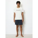 Marc O'Polo Shorty (2 tlg) Kurzarm, Shorts, Rundhalsausschnitt, Baumwolle weiß L (50)