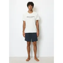 Marc O'Polo Shorty (2 tlg) Kurzarm, Shorts, Rundhalsausschnitt, Baumwolle weiß L (50)