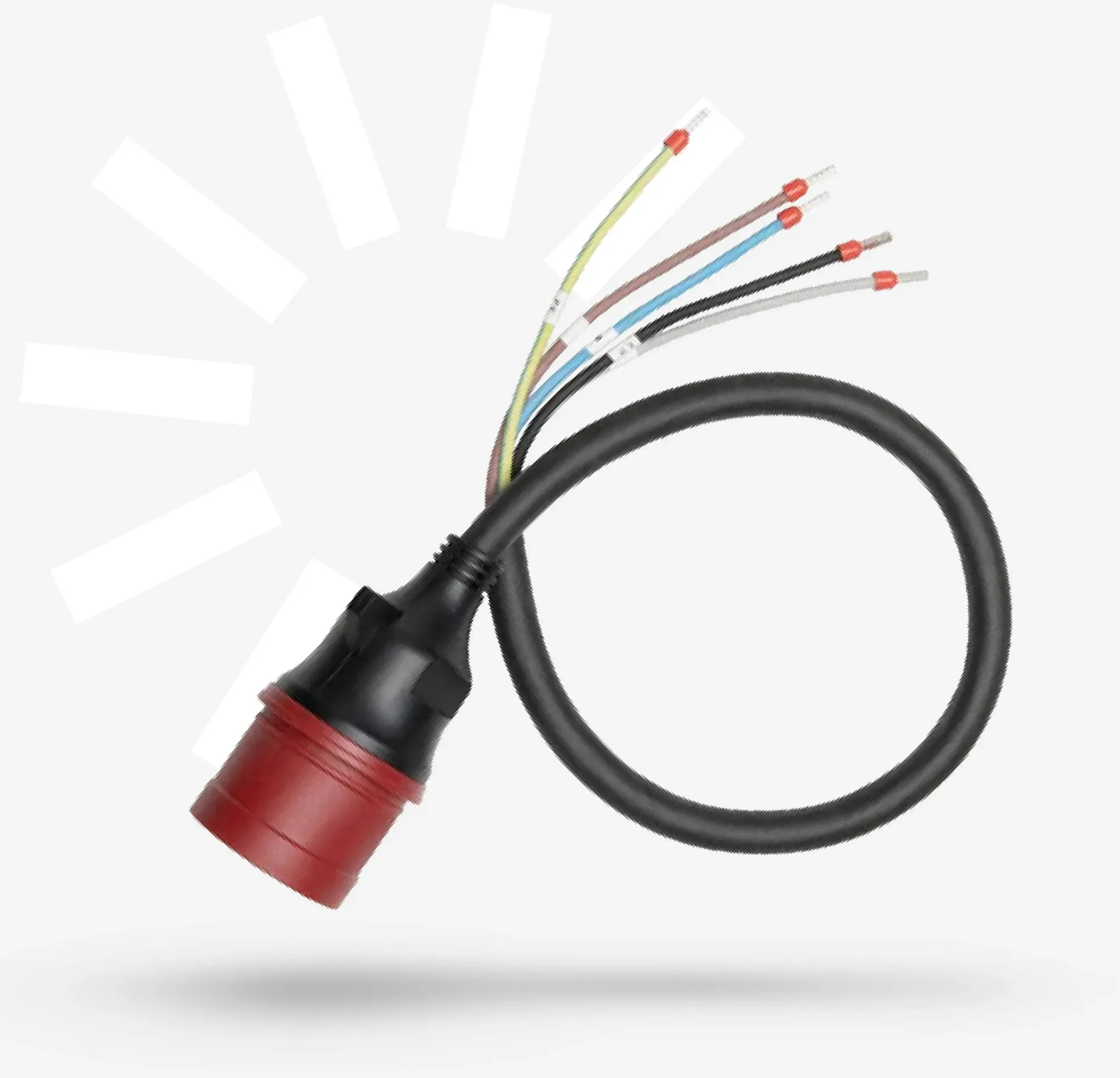 Anker SOLIX CEE 400V 16A Drei-Phasen-Stecker (0.6m Kabel)