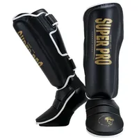 Super Pro Schienbeinschoner Protector XS, Schwarz-Gold