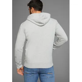 MAN'S WORLD Kapuzensweatjacke Herren grau-melange 5XL