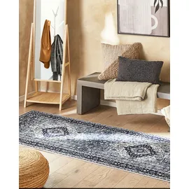 Beliani Teppich Vadkadam Grau 80 x 300 cm,