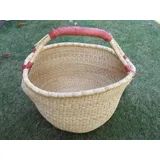 Einkaufskorb Bolga-Korb, Bolgakorb, Malikorb aus Steppengras, aus Burkina Faso, ca. 38cm, uni natur, von Korbhaus Gesthüsen.