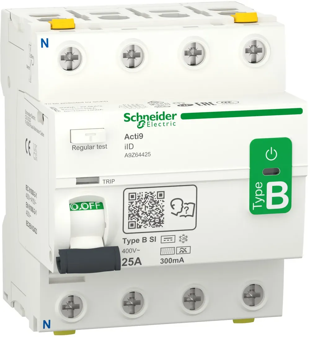 1St. Schneider Electric A9Z64425 Fehlerstrom-Schutzschalter Allstromsensitiv iID...