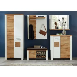 Innostyle Garderobenpaneel Materio weiß/eiche-altholz nachbildung