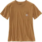 CARHARTT Workwear Pocket Damen T-Shirt, Braun Größe L