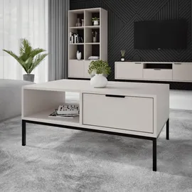 raumhirsch furniture Couchtisch Austin Schwarz Holzwerkstoff 60 x 45 x 100 cm