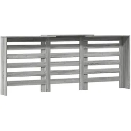 vidaXL Heizkörperverkleidung Grau Sonoma 205x21,5x83,5 cm