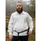 Battle Merchant Wikinger-Kostüm Mittelalter Ritterhemd Götz, natur XL weiß XL | XL