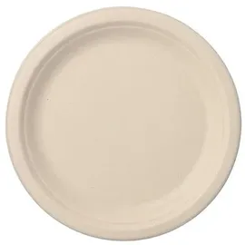 Papstar Zuckerrohr Teller ungeteilt Ø 26 cm 50 St. Weiß