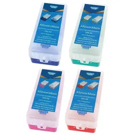 Stylex Karteikasten mit jeweils 6 Registern, DIN A8