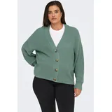 ONLY CARMAKOMA Carcarol Nice L/S Cardigan KNT Noos Grün S