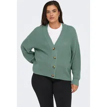 ONLY CARMAKOMA Carcarol Nice L/S Cardigan KNT Noos Grün S