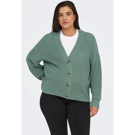 ONLY CARMAKOMA Carcarol Nice L/S Cardigan KNT Noos Grün S