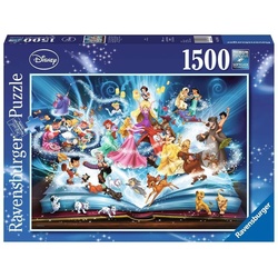 Ravensburger Puzzle Disneys magisches Märchenbuch 1500 Teile Puzzle, 1500 Puzzleteile bunt