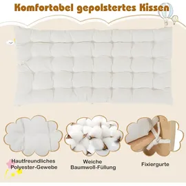 Costway Kletterbogen 4 in 1 mit Rutsche Grau/Naturbelassen