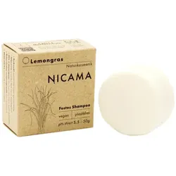NICAMA Festes Shampoo Lemongras (feines Haar)