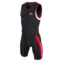 Aropec Aropec, Triathlon Einteiler AP-104M Herren, Farbe:schwarz/rot;Größe:L