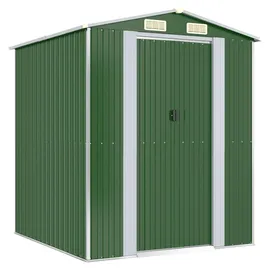 vidaXL Geräteschuppen 1,92 x 1,91 m Grün